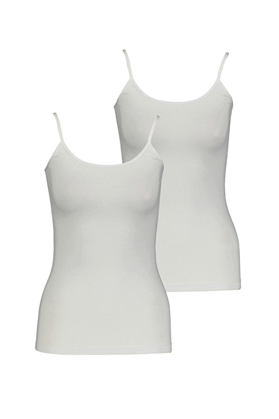 Blackspade Kadın 2'Li Atlet 1591 950 Beyaz Blackspade Kadın 2'Li Atlet 1591 950 Beyaz