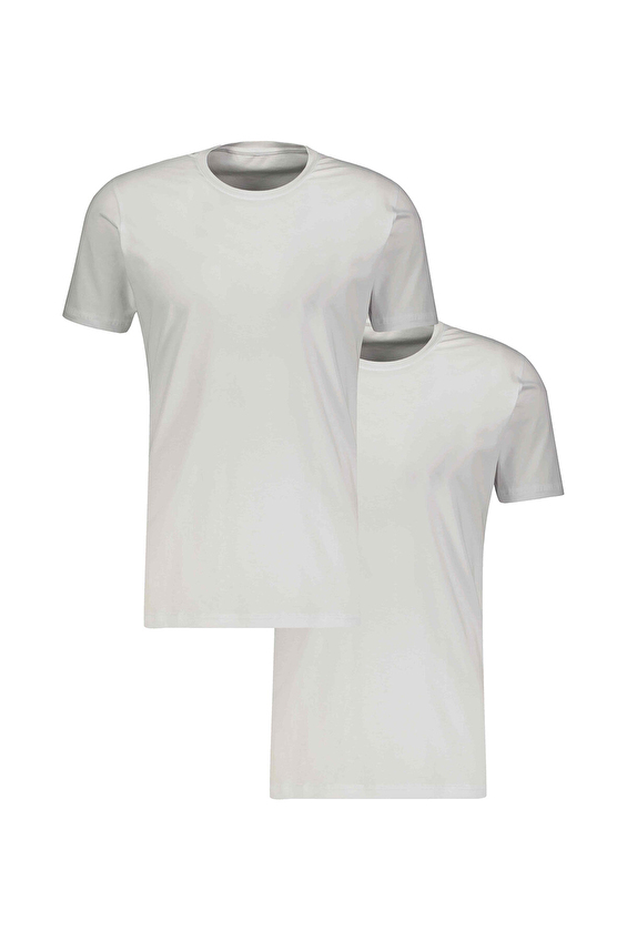 Blackspade Erkek 2'li Tişört 9675 BYZ Beyaz Blackspade Erkek 2'li Tişört 9675 BYZ Beyaz