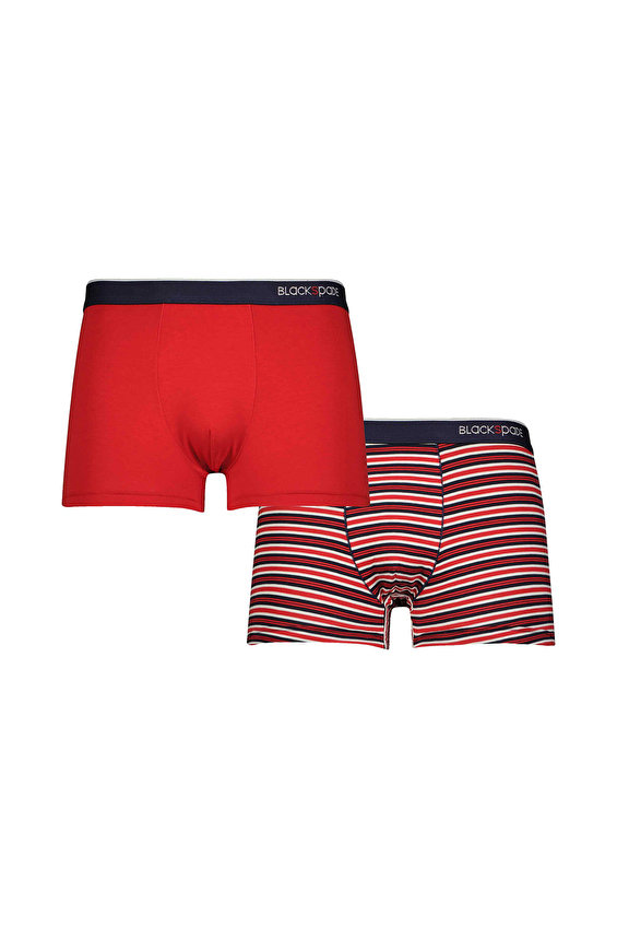 Blackspade Erkek 2'li Boxer 9551 KRMZ Kırmızı Blackspade Erkek 2'li Boxer 9551 KRMZ Kırmızı