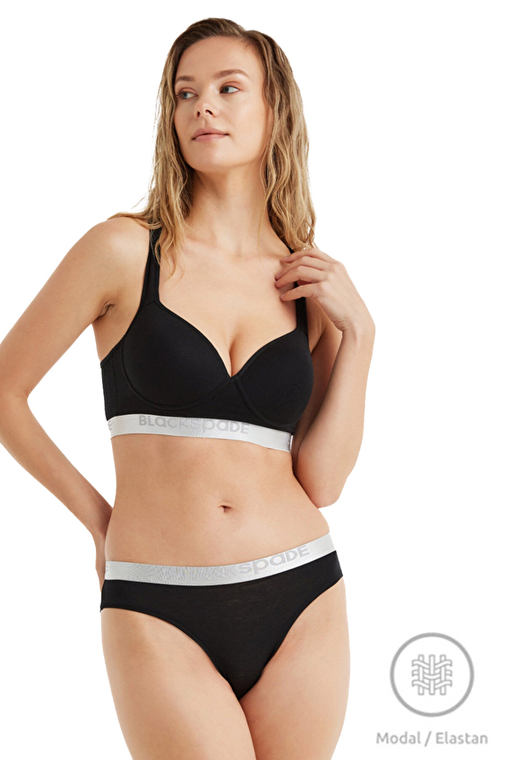 Blackspade Kadın Modal/Tencel Silver Slip 1620 SYH Siyah Blackspade Kadın Modal/Tencel Silver Slip 1620 SYH Siyah