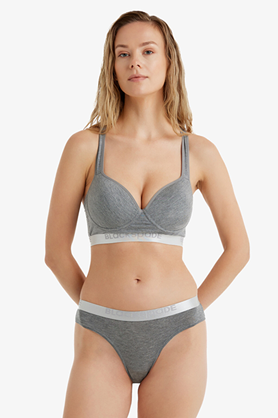 Blackspade Kadın Modal/Tencel Silver Slip 1620 GRML Gri melanj Blackspade Kadın Modal/Tencel Silver Slip 1620 GRML Gri melanj