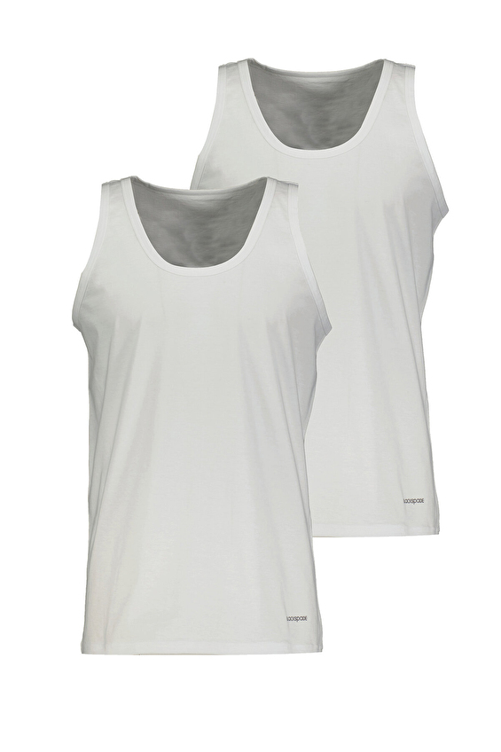 Blackspade Sıfır Kol U Yaka Erkek 2'li Atlet 9225 BYZ Beyaz Blackspade Sıfır Kol U Yaka Erkek 2'li Atlet 9225 BYZ Beyaz