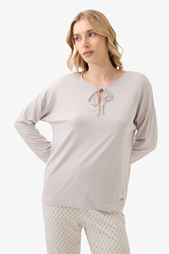 Blackspade Kadın Pijama Takımı 51963 GRML Gri melanj Blackspade Kadın Pijama Takımı 51963 GRML Gri melanj