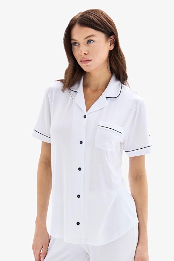 Blackspade Kadın Pijama Takımı 52078 BYZ Beyaz Blackspade Kadın Pijama Takımı 52078 BYZ Beyaz