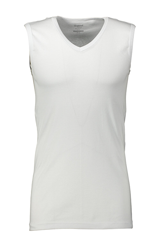 Yıldız Erkek Ribana V Yaka Sıfır Kol Atlet 22 Beyaz Yıldız Erkek Ribana V Yaka Sıfır Kol Atlet 22 Beyaz