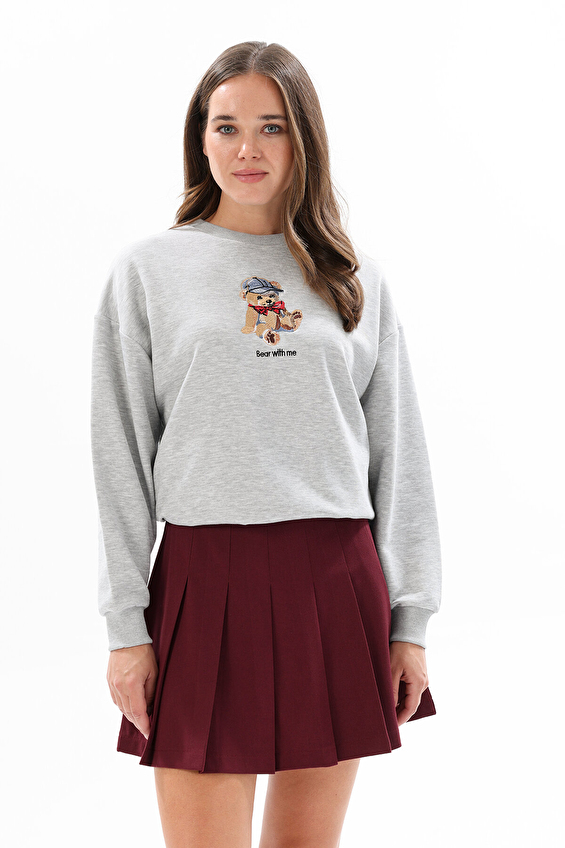 First Company Denim Kadın Pilili Mini Etek 2524BS180323 Bordo First Company Denim Kadın Pilili Mini Etek 2524BS180323 Bordo