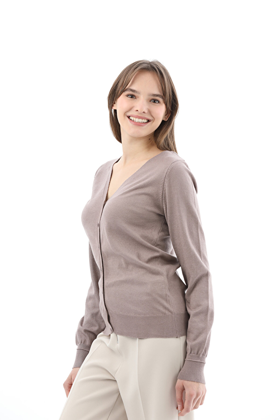 First Company Kadın Hırka 2524BS110781 H Vizon melanj First Company Kadın Hırka 2524BS110781 H Vizon melanj