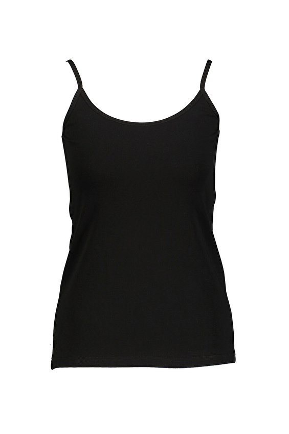 Öts Kadın Likralı İp Askılı Atlet 3060 Siyah Öts Kadın Likralı İp Askılı Atlet 3060 Siyah