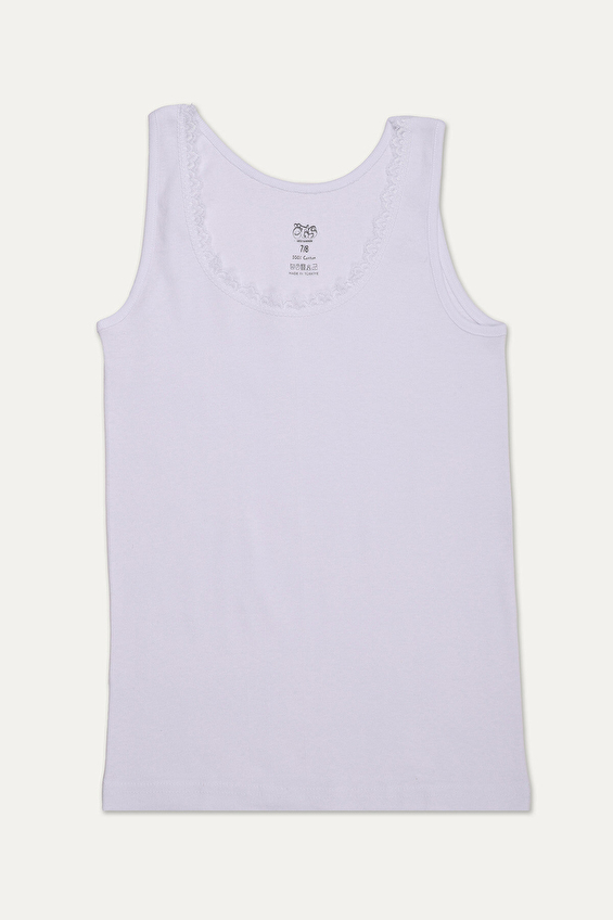 Öts Kız Çocuk Ribana Kalın Askılı Atlet 8038 Beyaz Öts Kız Çocuk Ribana Kalın Askılı Atlet 8038 Beyaz