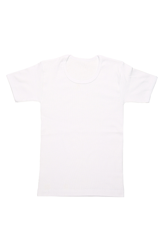 Öts Erkek Çocuk Ribana Açık Yaka Atlet 7009 Beyaz Öts Erkek Çocuk Ribana Açık Yaka Atlet 7009 Beyaz