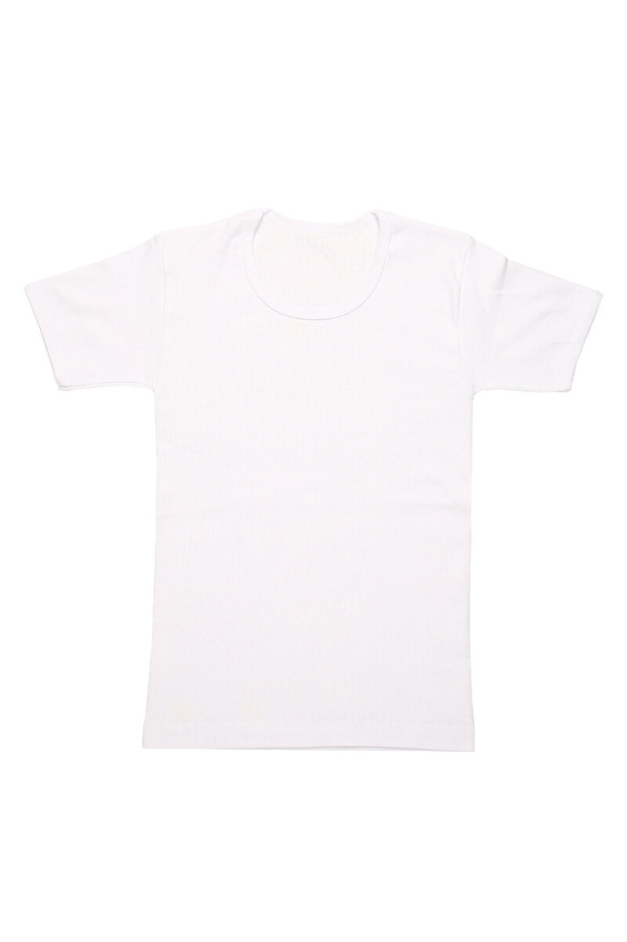 Öts Erkek Çocuk Ribana Açık Yaka Atlet 7009 Beyaz Öts Erkek Çocuk Ribana Açık Yaka Atlet 7009 Beyaz