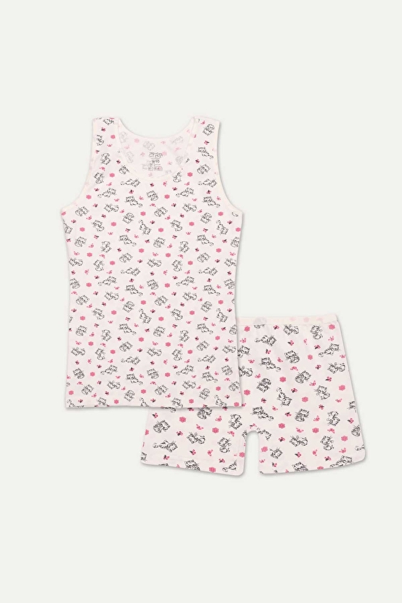 Öts Erkek Çocuk Likralı Kalın Askılı Atlet Şort Takım 8491 Renkli Öts Erkek Çocuk Likralı Kalın Askılı Atlet Şort Takım 8491 Renkli