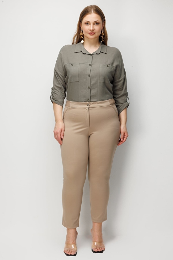 Ekol Kadın Pantolon 04176 Bej Ekol Kadın Pantolon 04176 Bej