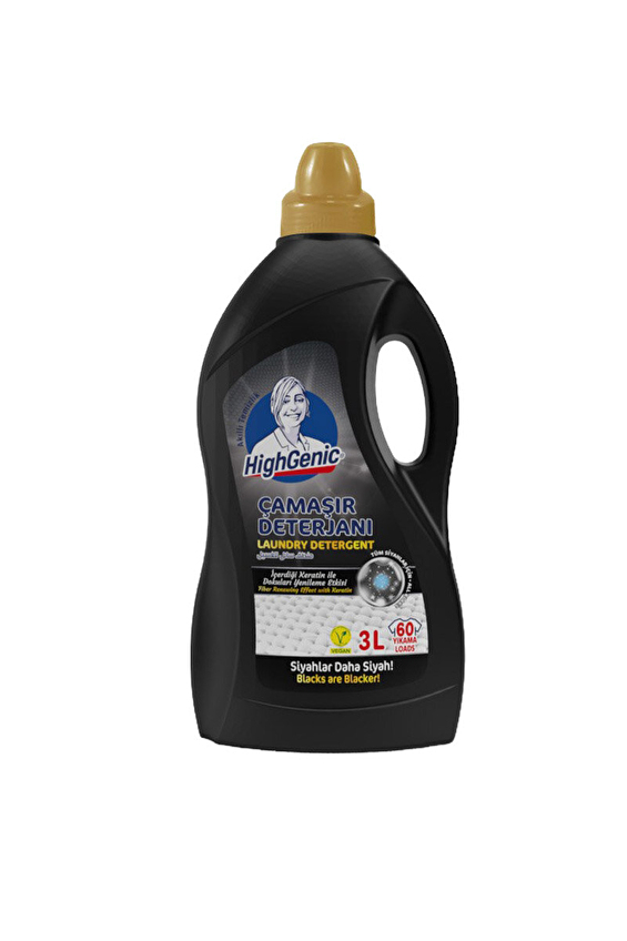 Highgenic Sıvı Çamaşır Deterjanı Siyahlar 3000 Ml