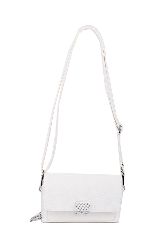Cengiz Pakel Kadın Omuz Çantası 242CP65263G Beyaz Cengiz Pakel Kadın Omuz Çantası 242CP65263G Beyaz