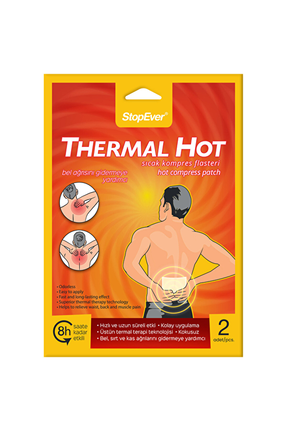 Stopever Thermal Hot Sıcak Terapi Plasteri 2'li Stopever Thermal Hot Sıcak Terapi Plasteri 2'li