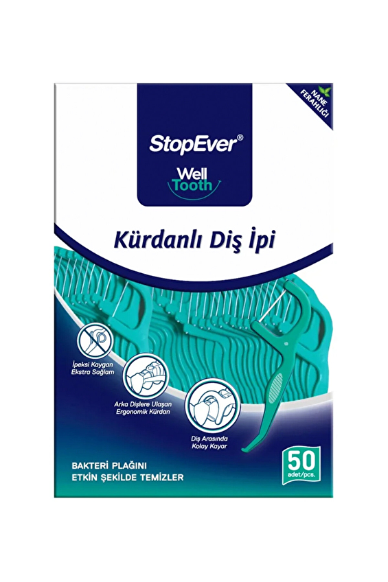 Stopever Welltooth Kürdanlı Diş İpi 50 Adet Stopever Welltooth Kürdanlı Diş İpi 50 Adet