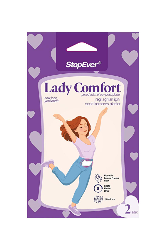 Stopever Adet Ağrıları İçin Isıtıcı Ped 2'li Stopever Adet Ağrıları İçin Isıtıcı Ped 2'li