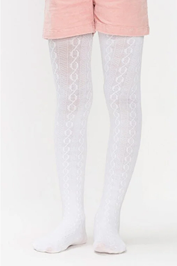 Penti Kız Çocuk Pretty Külotlu Çorap Karina 10 Beyaz