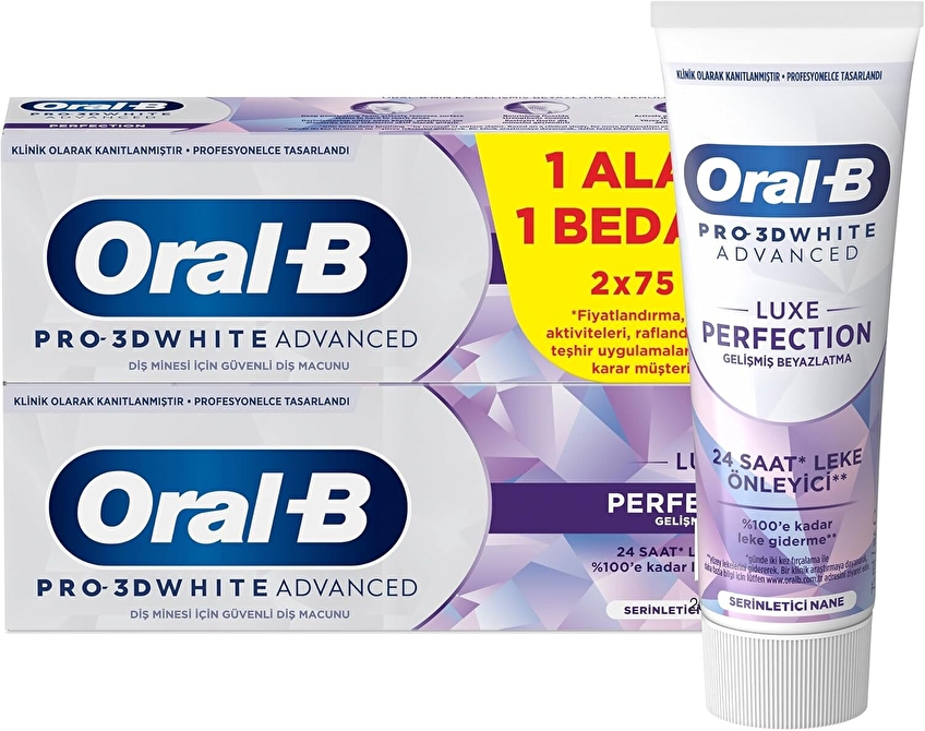 Oral-B Diş Macunu 3D White Luxe 2x75 ml