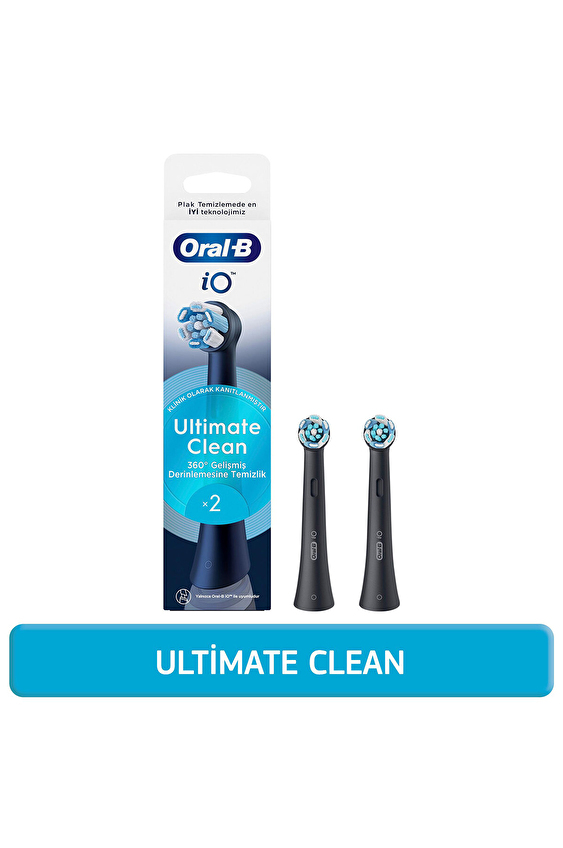 Oral-B IO Yedek Başlık Ultimate Clean 2-CT Black Oral-B IO Yedek Başlık Ultimate Clean 2-CT Black