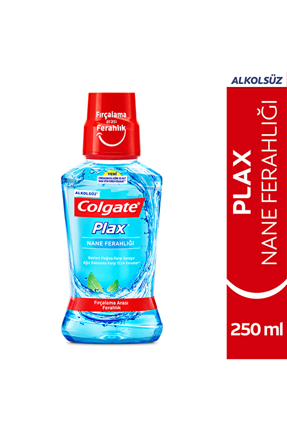 Colgate Ağız Suyu Nane Ferahlığı Mavi 250 Ml Colgate Ağız Suyu Nane Ferahlığı Mavi 250 Ml