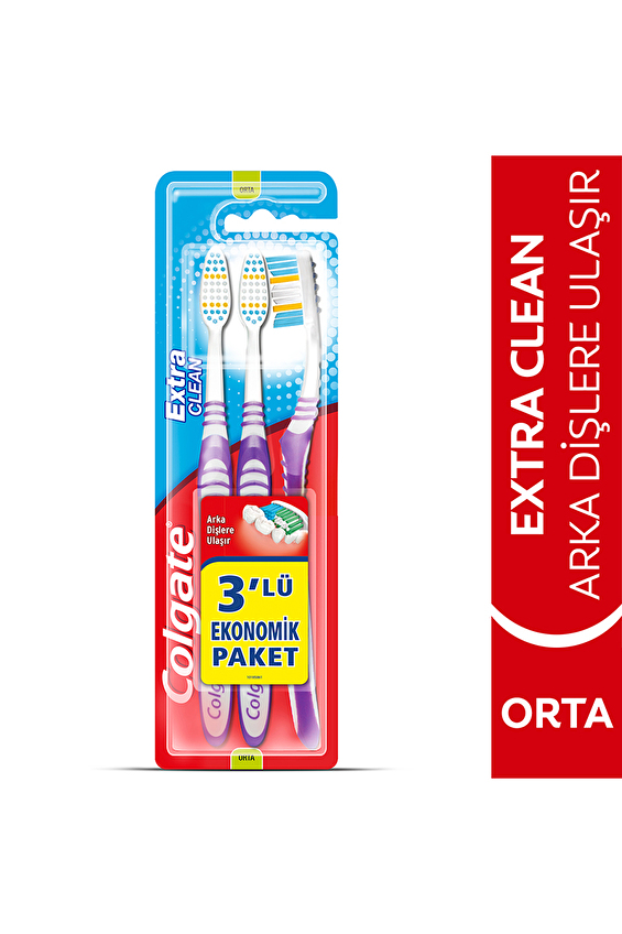 Colgate Diş Fırçası Extra Clean 3'lü