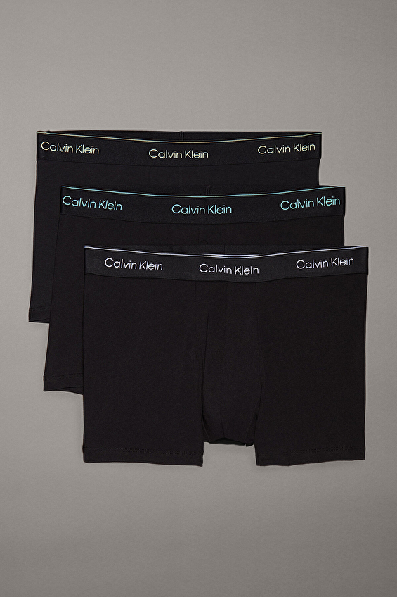 Calvin Klein Erkek 3'lü Boxer LV00NB4392 VR9 Siyah