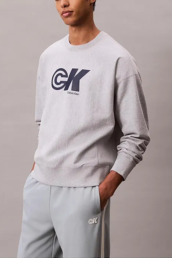 Calvin Klein Jeans Erkek Sweatshirt LV04RC840G Gri Calvin Klein Jeans Erkek Sweatshirt LV04RC840G Gri