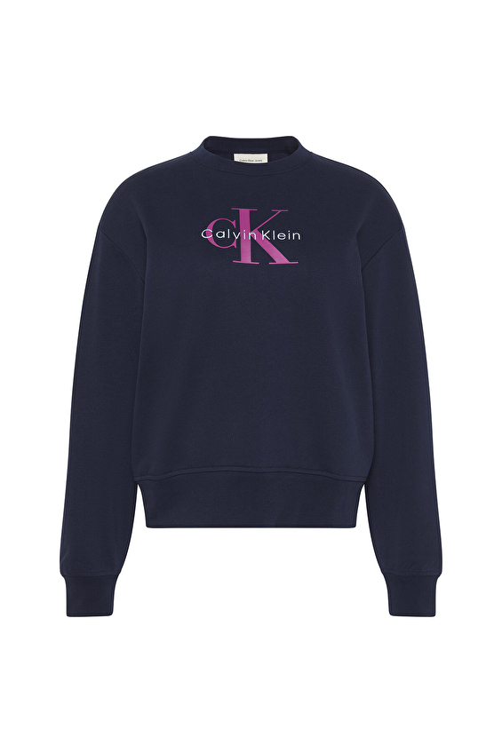 Calvin Klein Jeans Kadın Sweatshirt LV047B234G Mavi Calvin Klein Jeans Kadın Sweatshirt LV047B234G Mavi