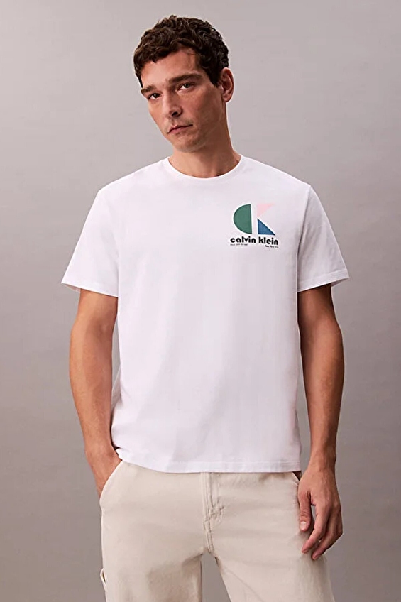 Calvin Klein Jeans Erkek Tişört LV04RC827G Beyaz Calvin Klein Jeans Erkek Tişört LV04RC827G Beyaz