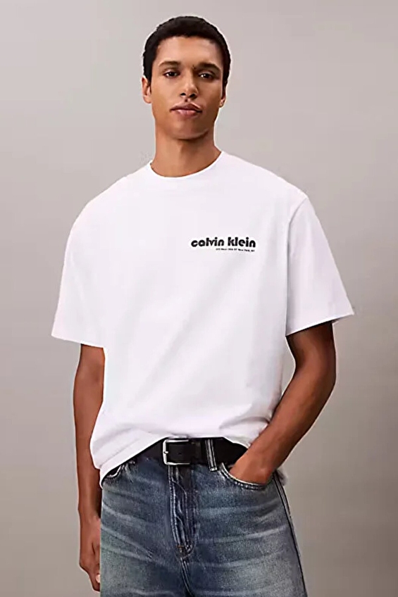 Calvin Klein Jeans Erkek Tişört LV04RC829G Beyaz Calvin Klein Jeans Erkek Tişört LV04RC829G Beyaz