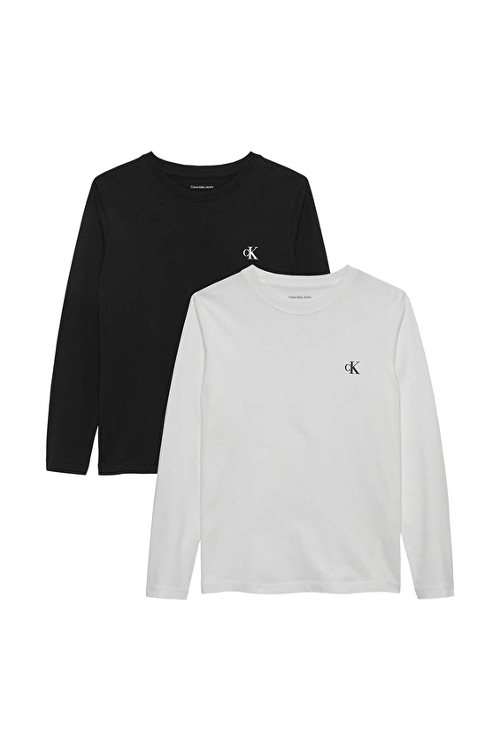 Calvin Klein Erkek Çocuk 2'li Tişört IB0IB02255 Calvin Klein Erkek Çocuk 2'li Tişört IB0IB02255