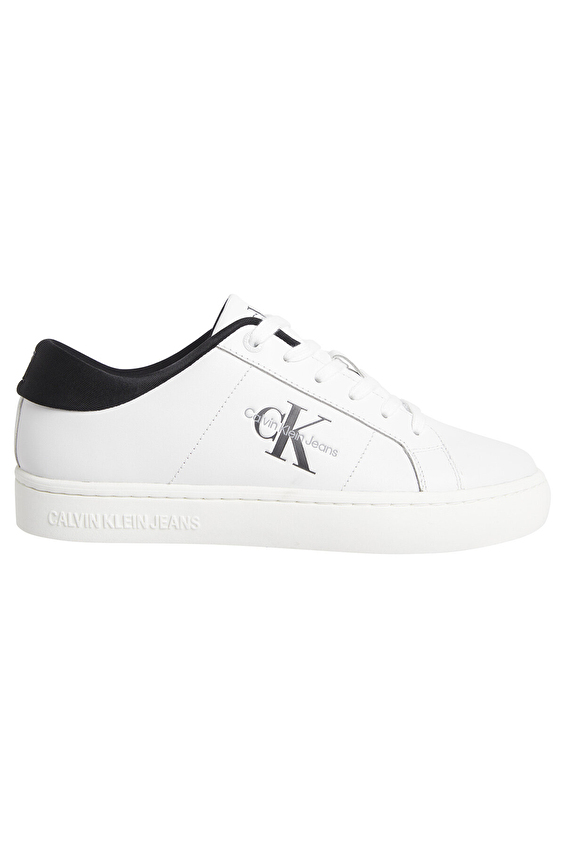 Calvin Klein Jeans Bağcıklı Kadın Classic Cupsole Lowlaceup Ayakkabı YW0YW014440GM Beyaz Calvin Klein Jeans Bağcıklı Kadın Classic Cupsole Lowlaceup Ayakkabı YW0YW014440GM Beyaz