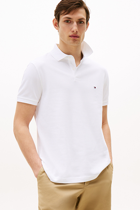 Tommy Hilfiger Erkek Tişört MW0MW17770 Beyaz Tommy Hilfiger Erkek Tişört MW0MW17770 Beyaz