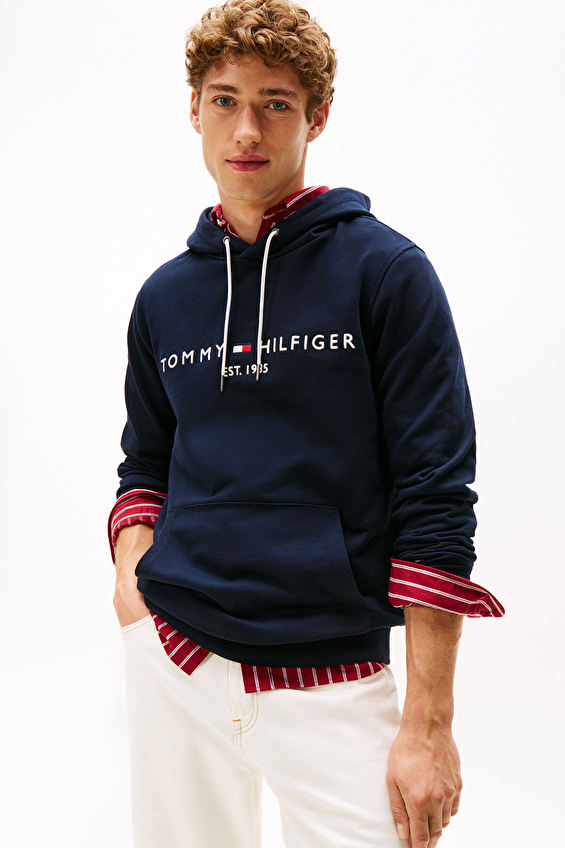 Tommy Hilfiger Erkek Sweatshirt MW0MW13720 Mavi Tommy Hilfiger Erkek Sweatshirt MW0MW13720 Mavi