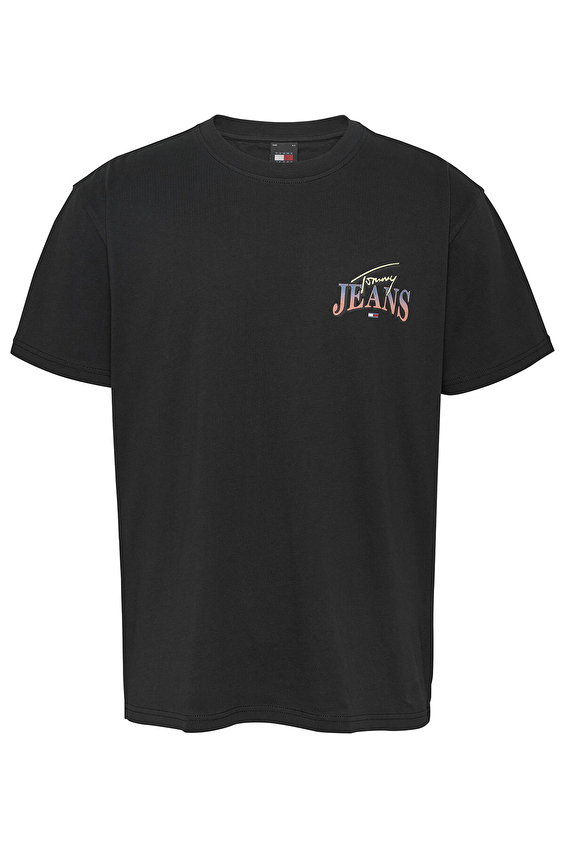 Tommy Jeans Erkek Tişört DM0DM18520 Siyah Tommy Jeans Erkek Tişört DM0DM18520 Siyah