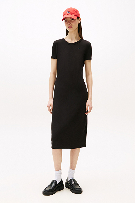 Tommy Jeans Kadın Elbise DW0DW19721 Siyah Tommy Jeans Kadın Elbise DW0DW19721 Siyah