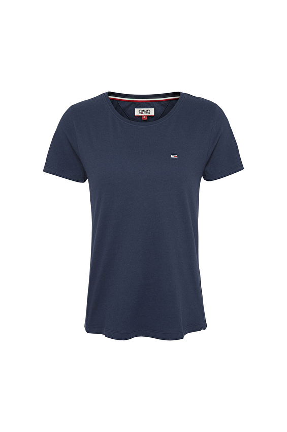 Tommy Jeans Kadın Tişört DW0DW20459 Mavi