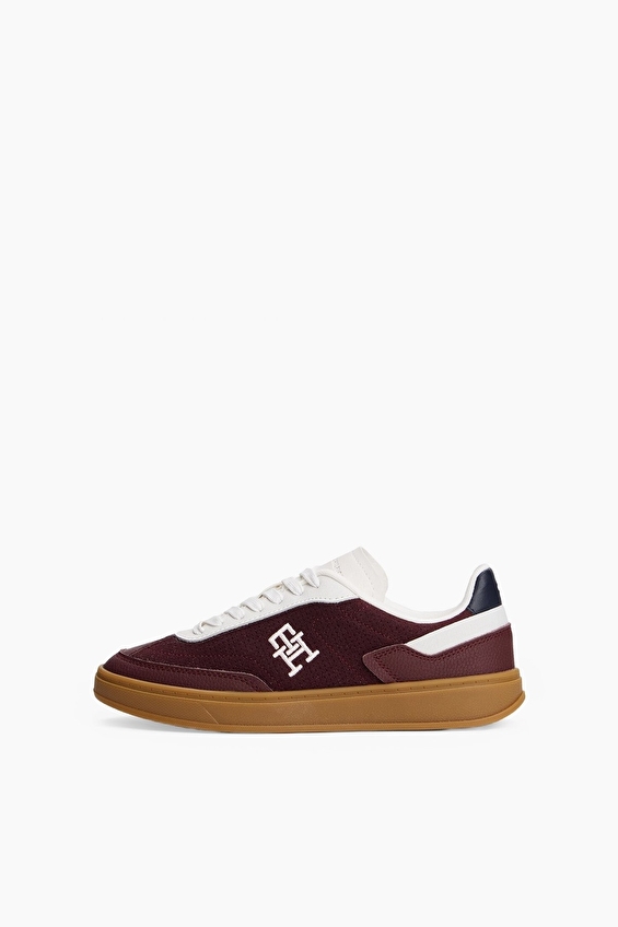 Tommy Hilfiger Kadın Heritage Sneaker Perf Ayakkabı FW0FW083800KP Bordo