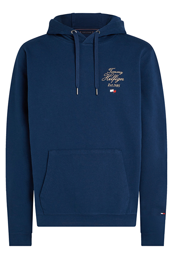 Tommy Hilfiger Erkek Sweatshirt MW0MW37475 Mavi Tommy Hilfiger Erkek Sweatshirt MW0MW37475 Mavi