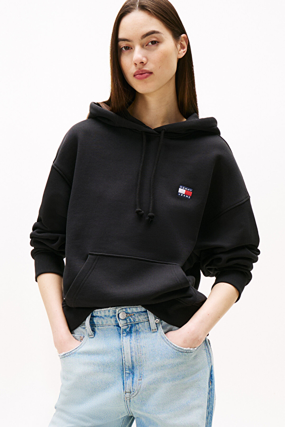 Tommy Jeans Kadın Sweatshirt DW0DW19414 Siyah