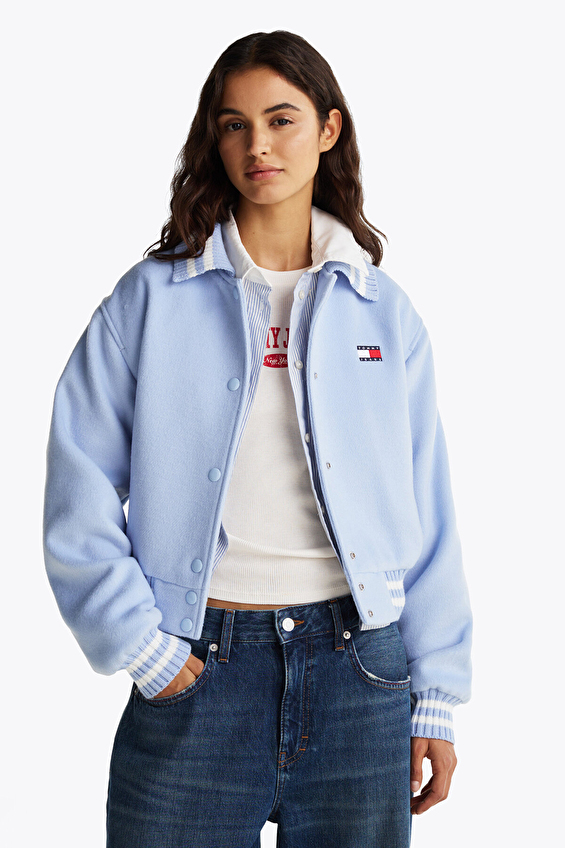 Tommy Jeans Kadın Ceket DW0DW20165 Mavi Tommy Jeans Kadın Ceket DW0DW20165 Mavi