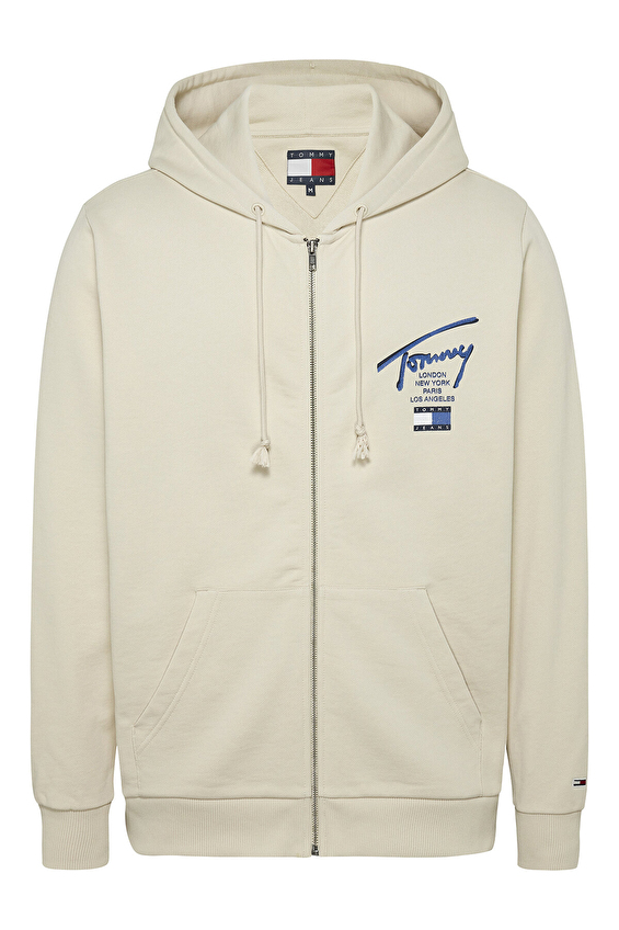 Tommy Jeans Erkek Sweatshirt DM0DM21101 Bej Tommy Jeans Erkek Sweatshirt DM0DM21101 Bej