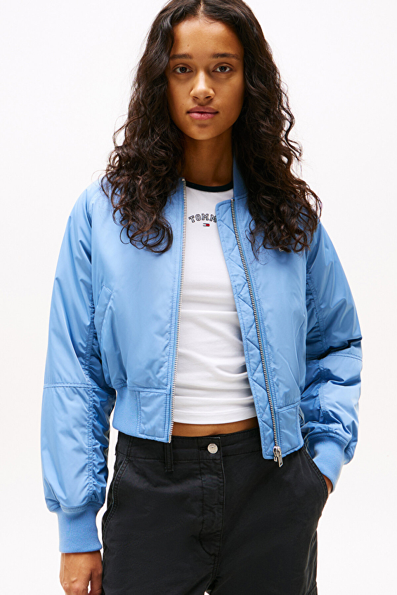 Tommy Jeans Kadın Ceket DW0DW19316 Mavi Tommy Jeans Kadın Ceket DW0DW19316 Mavi