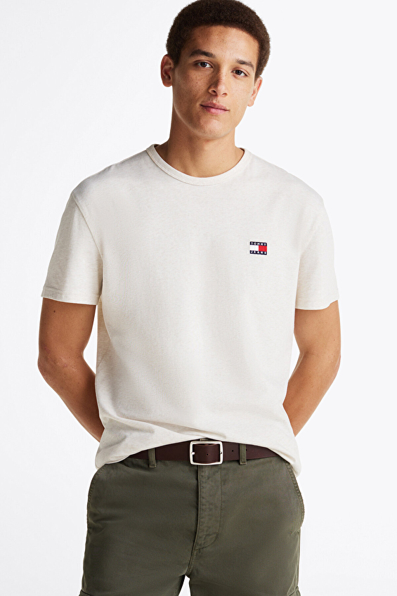 Tommy Jeans Erkek Tişört DM0DM20322 Bej/ekru Tommy Jeans Erkek Tişört DM0DM20322 Bej/ekru