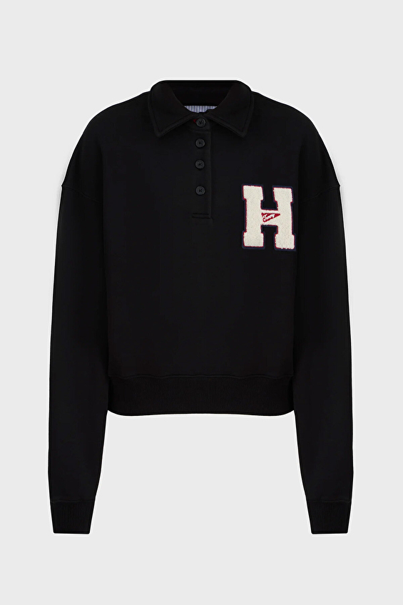 Tommy Jeans Kadın Sweatshirt DW0DW20537 Siyah Tommy Jeans Kadın Sweatshirt DW0DW20537 Siyah