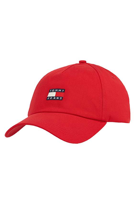 Tommy Jeans Kadın Kep Şapka AW0AW16991XME Kırmızı Tommy Jeans Kadın Kep Şapka AW0AW16991XME Kırmızı