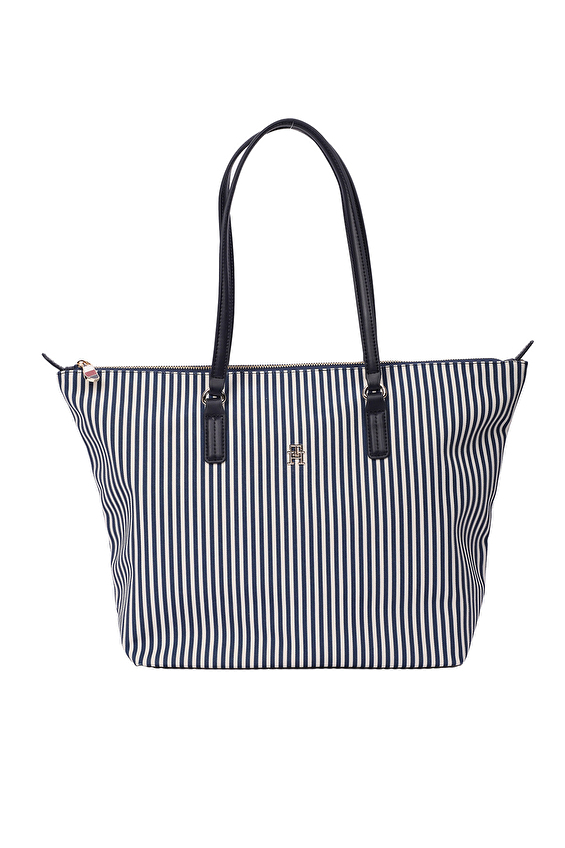 Tommy Hilfiger Kadın Kanvas Çanta AW0AW172030GY Mavi Tommy Hilfiger Kadın Kanvas Çanta AW0AW172030GY Mavi