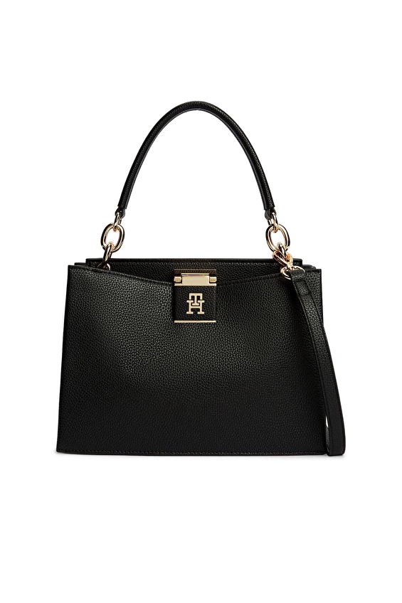 Tommy Hilfiger Kadın El Çantası AW0AW17191BDS Siyah Tommy Hilfiger Kadın El Çantası AW0AW17191BDS Siyah